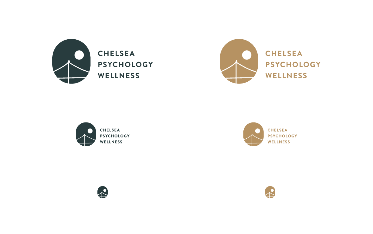 Chelsea Psychology Wellness logo variations