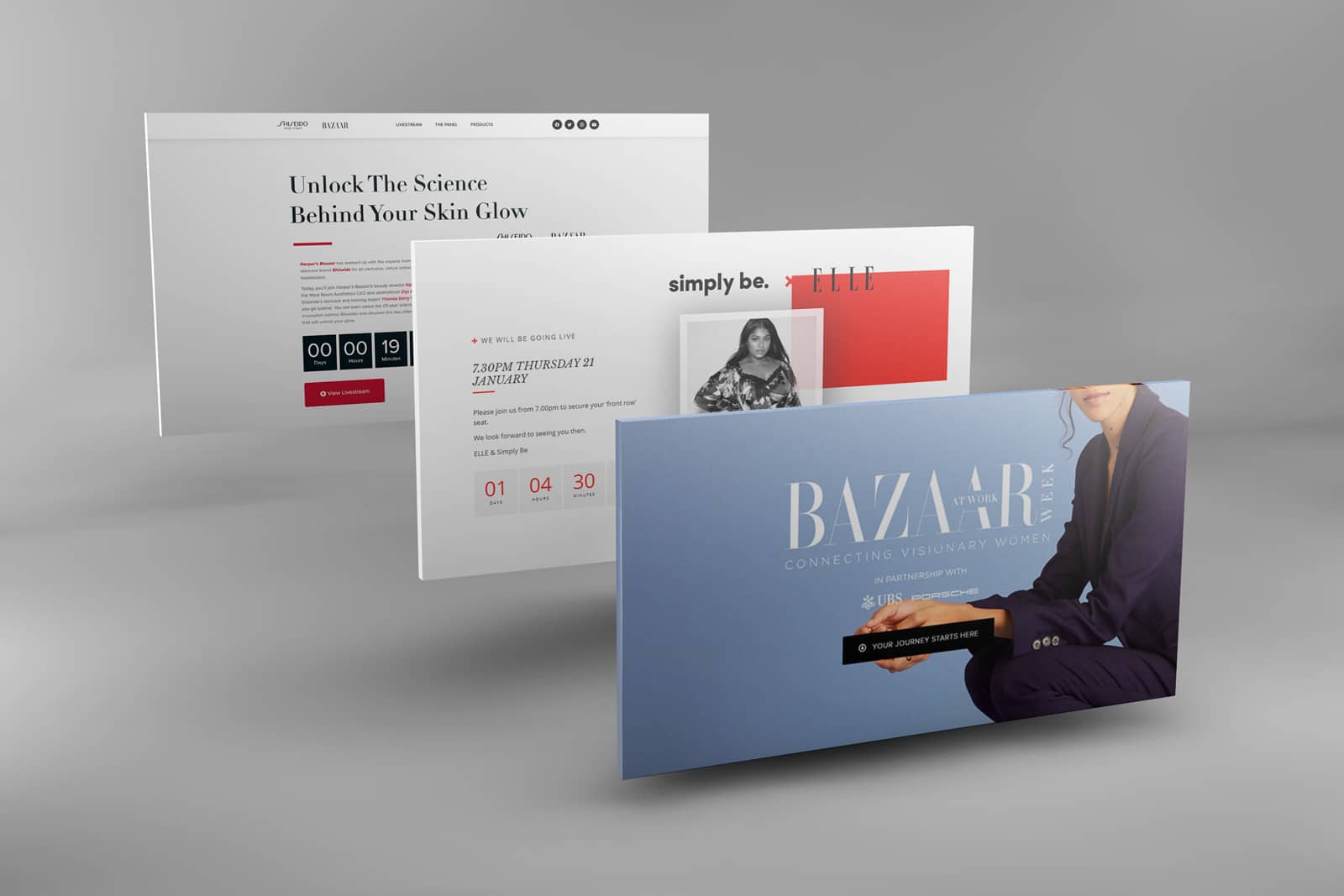 Hearst - Harper's Bazaar & Elle Live Event Microsites