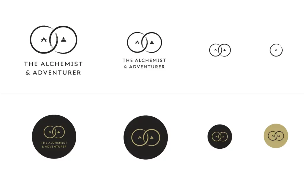 The Alchemist & Adventurer - Logo Variations