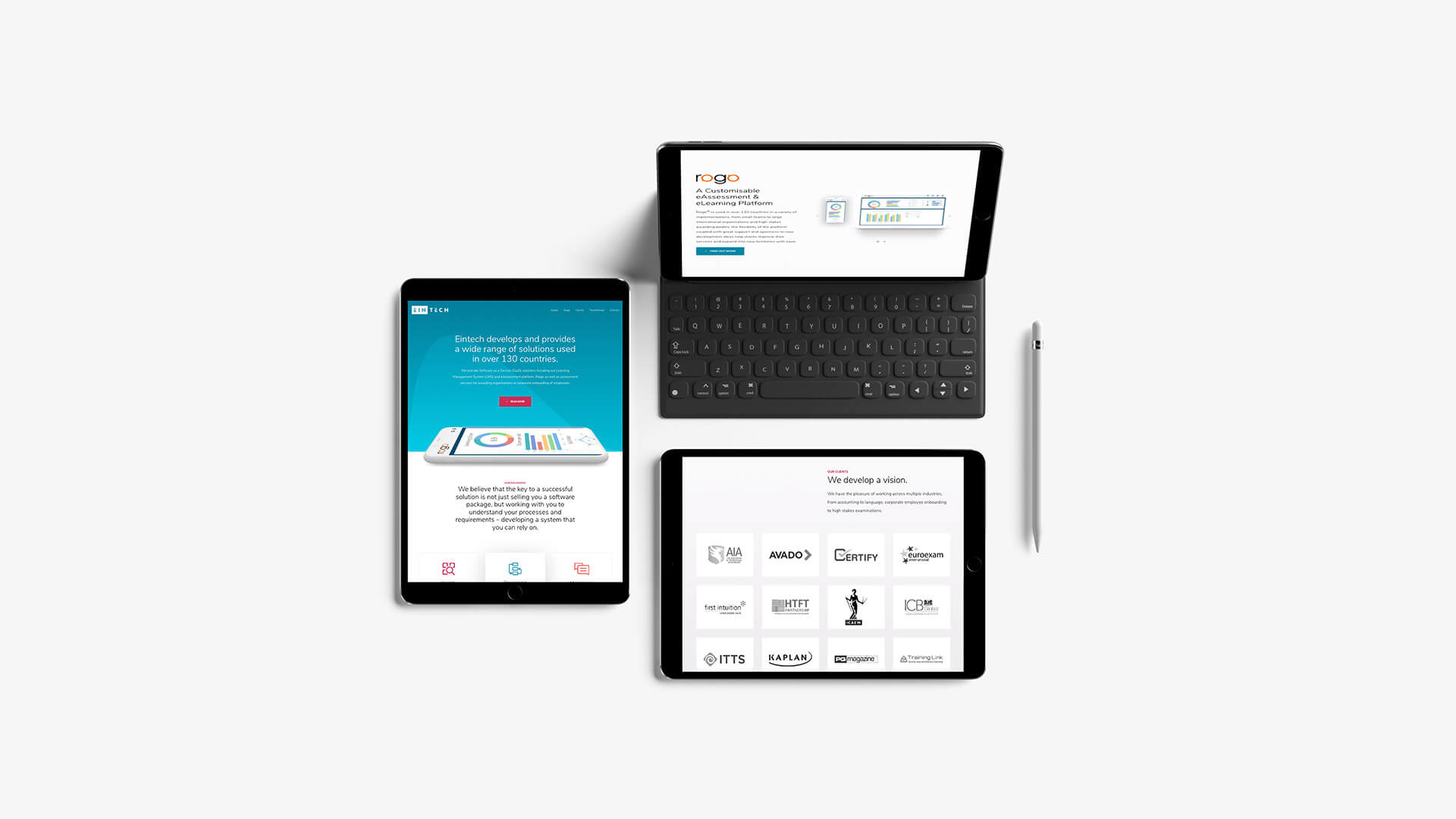 Eintech Website Display